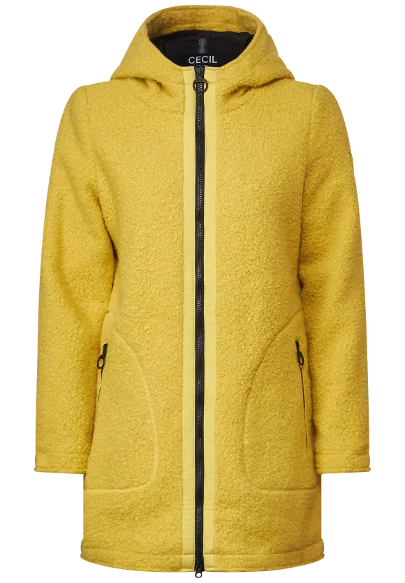 CECIL Mantel in Curly Wolloptik