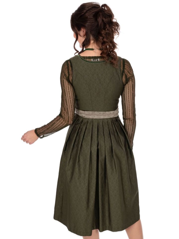 MarJo Midi Dirndl LINA in efeu günstig kaufen