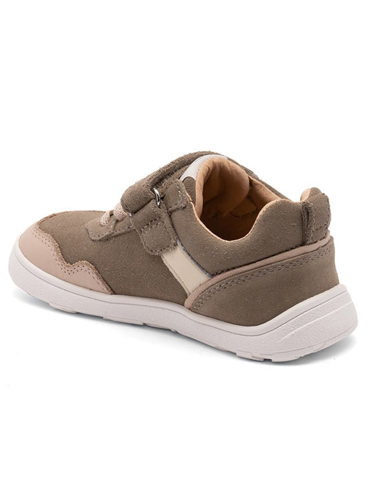 bisgaard Leder-Sneakers in Khaki/ Beige günstig kaufen