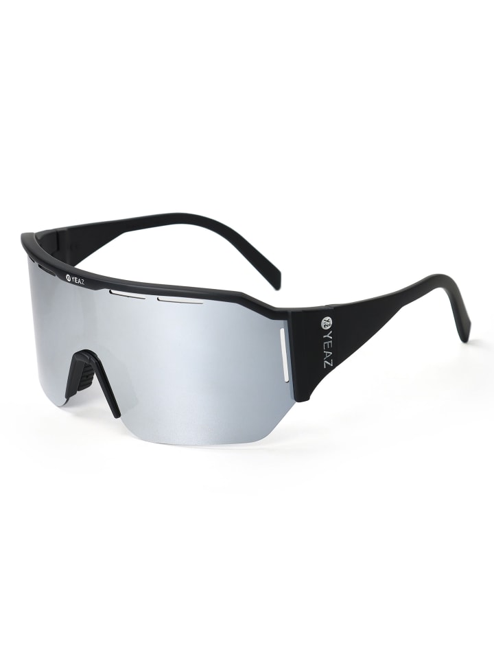 YEAZ SUNVIBE Sport-Sonnenbrille Black/Silver in schwarz / silber günstig kaufen onesize