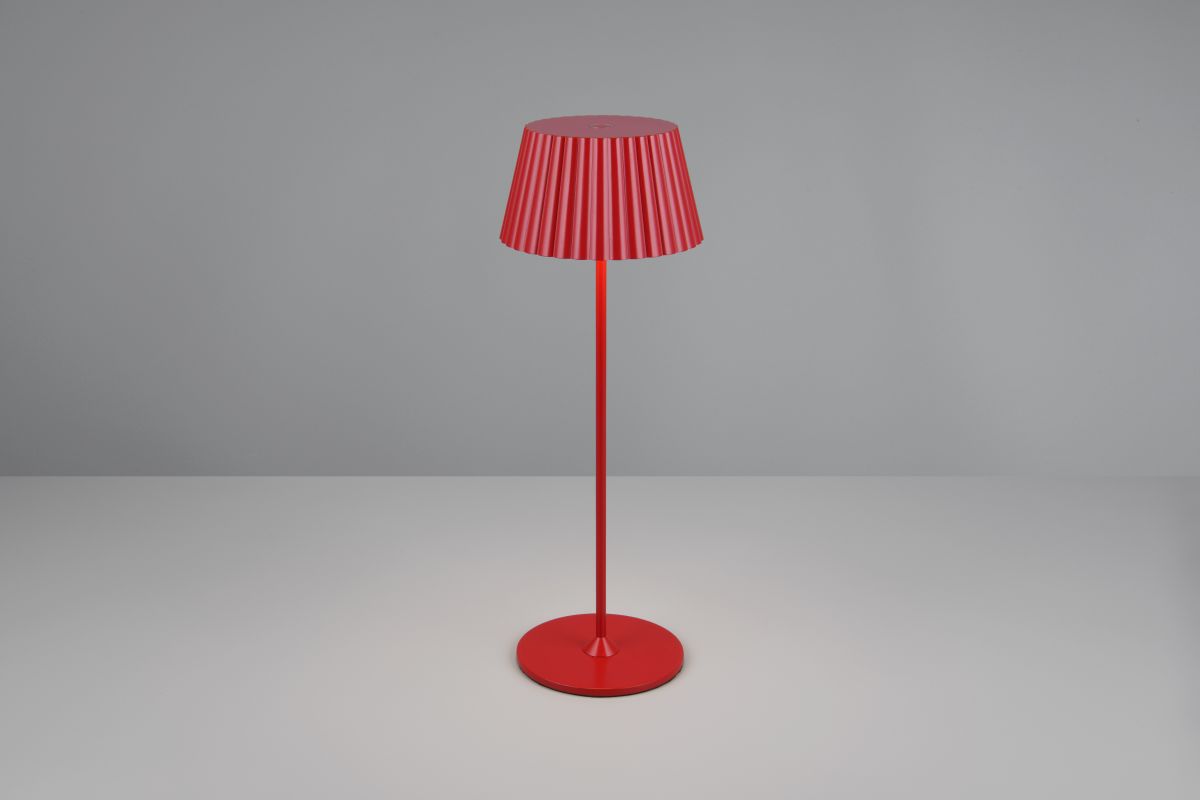 Reality Leuchten Akku Tischlampe Suarez Rot