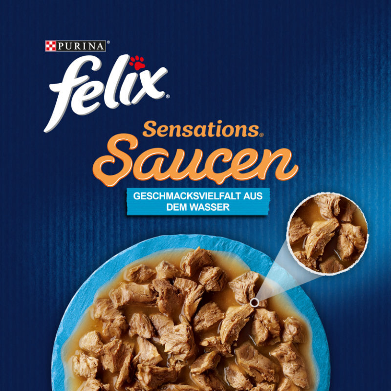 Felix Nassfutter Felix Sensations 12x85g Geschmacksvielfalt aus dem Wasser