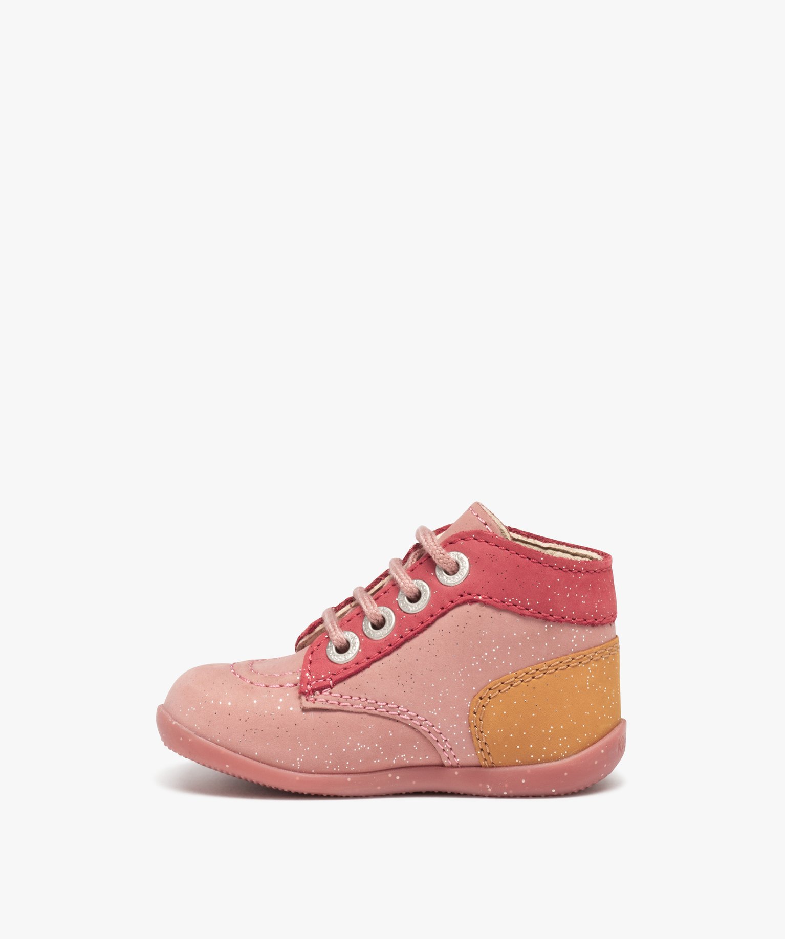 Chaussures premiers pas bébé fille en cuir multicolores - ... rose | GEMO