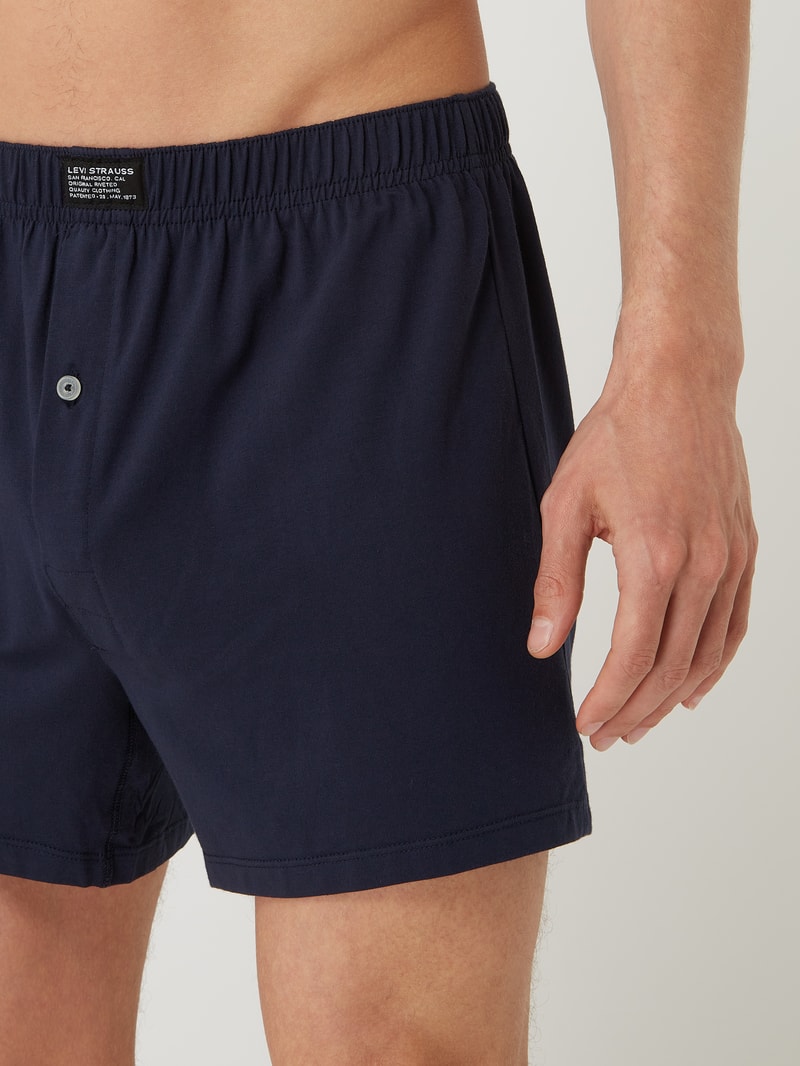 Loose Fit Boxershorts mit Stretch-Anteil im 2er-Pack in marineblau