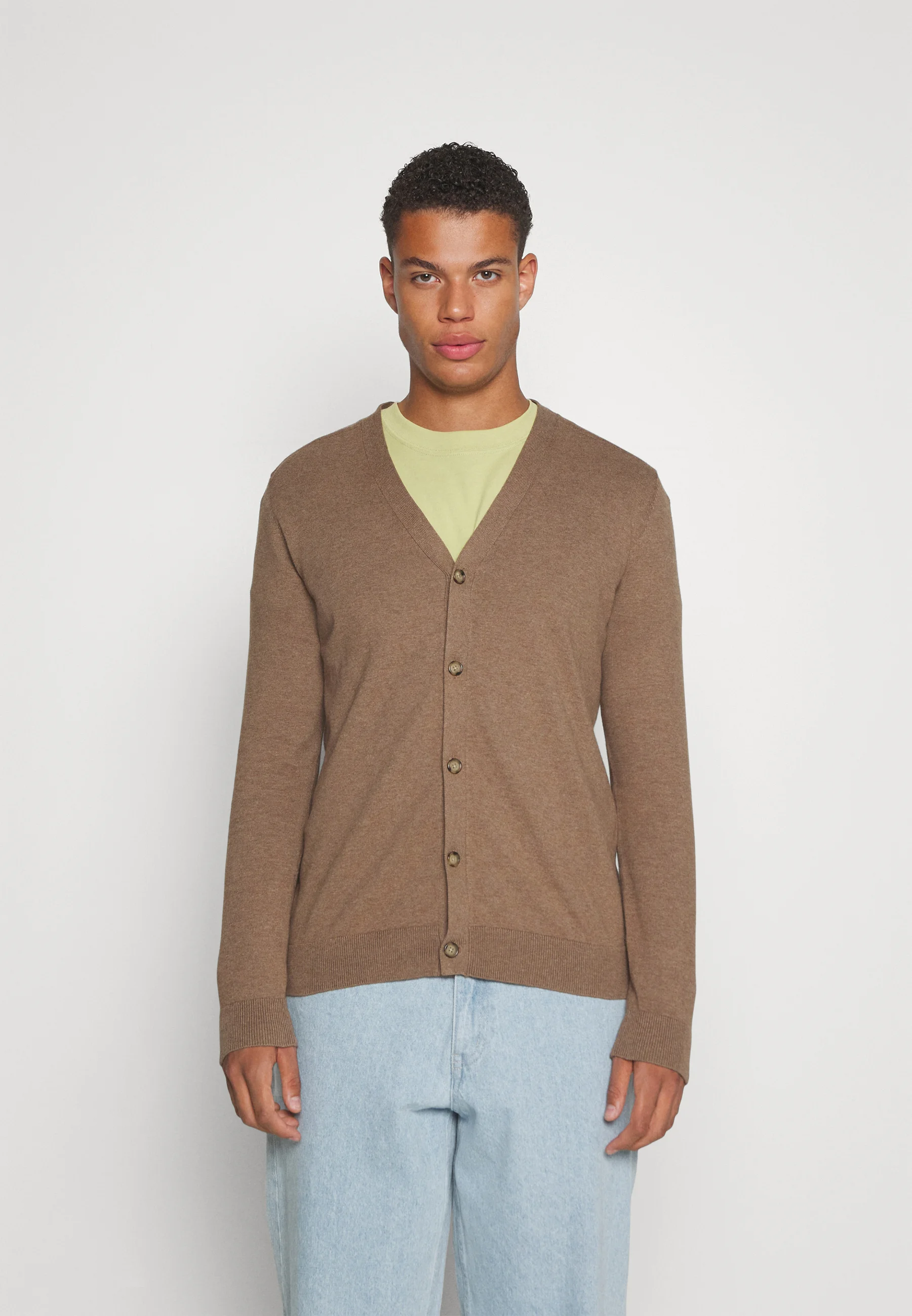 Selected Homme SLHBERG CÁRDIGAN DE CUELLO EN V - Cárdigan