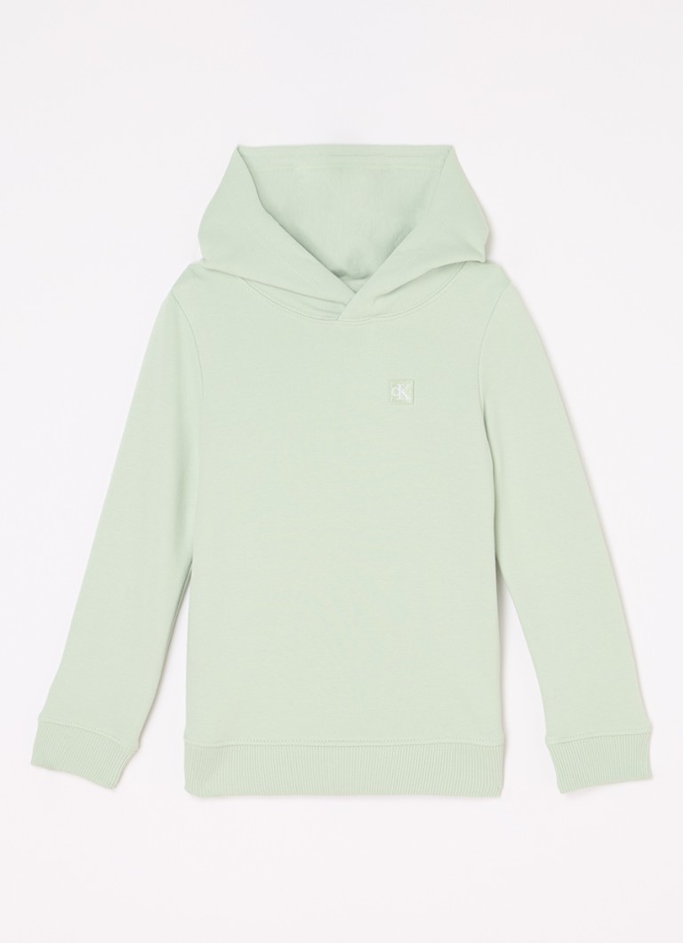 Bluza z kapturem Calvin Klein z haftowanym logo