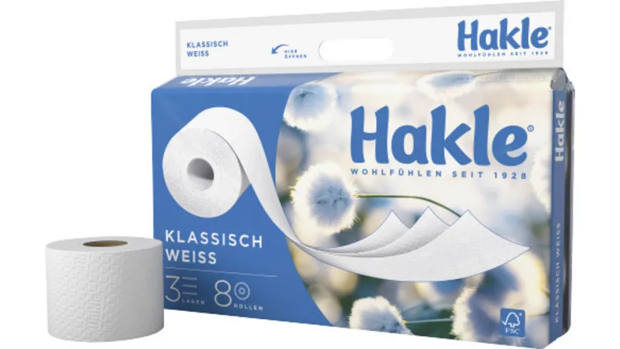 Hakle Toilettenpapier Klassisch Weiß