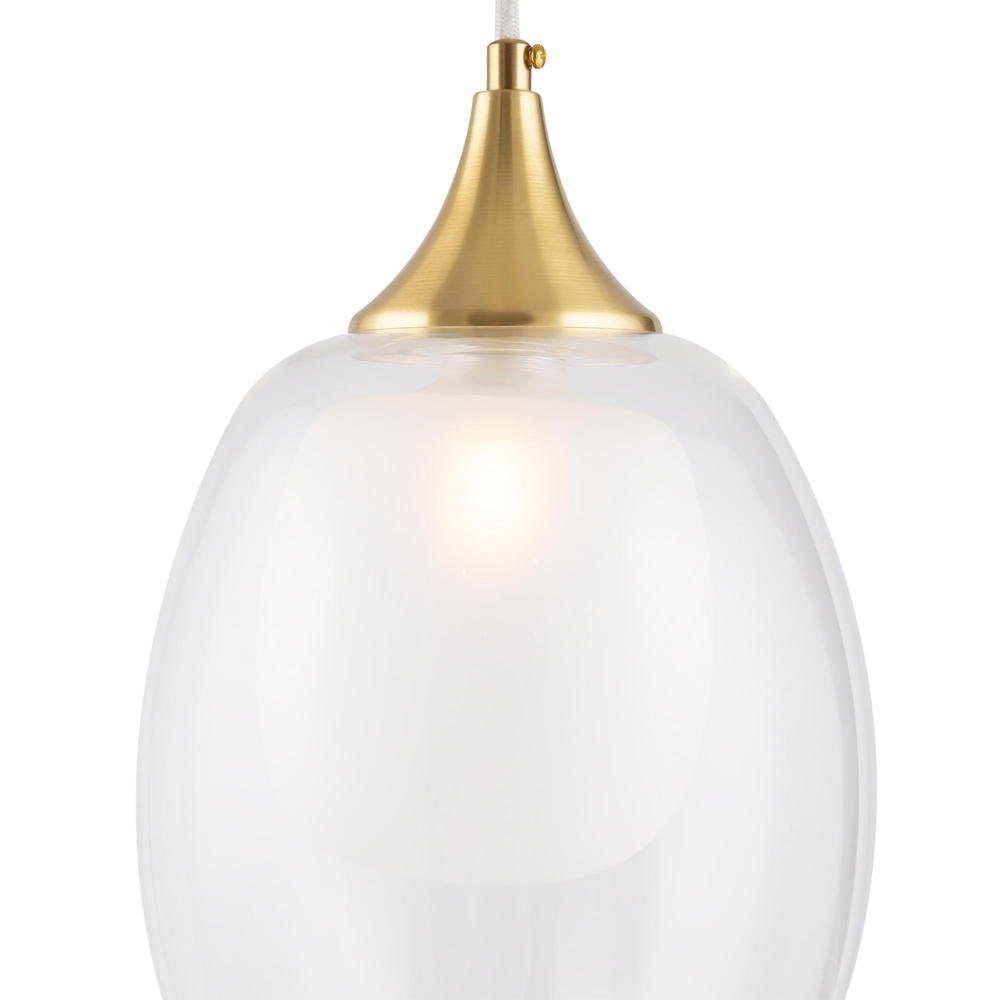 click-licht Hängeleuchte Pendelleuchte Aura in Gold und Transparent E14, keine Angabe, Leuchtmittel enthalten: Nein, warmweiss, Hängeleuchte, Pendellampe, Pendelleuchte
