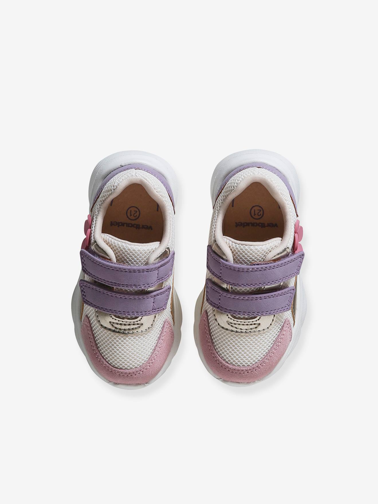 Vertbaudet Baby Klett-Sneakers - set rosa