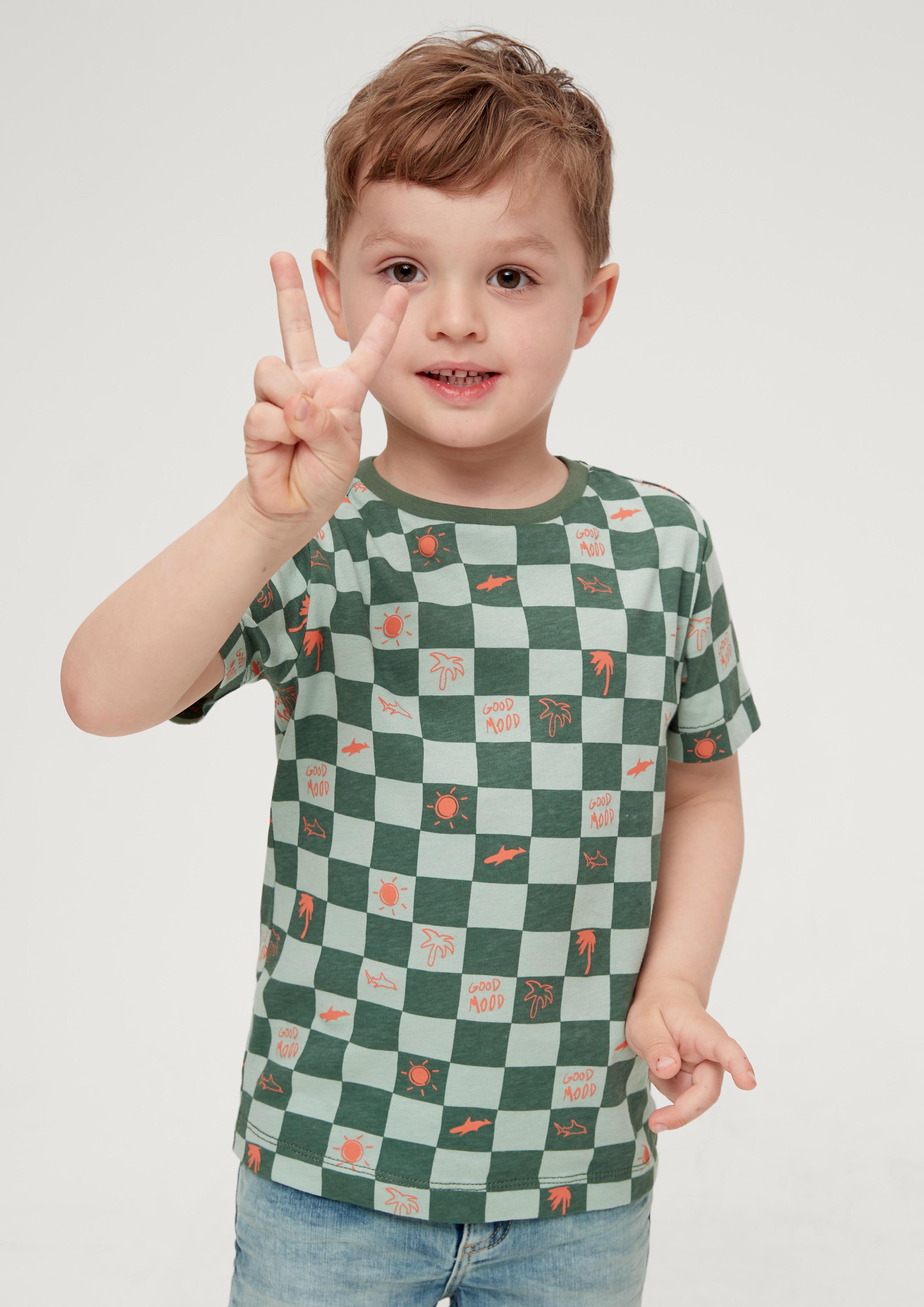 T-Shirt mit Karo-Muster  2130693-67A0