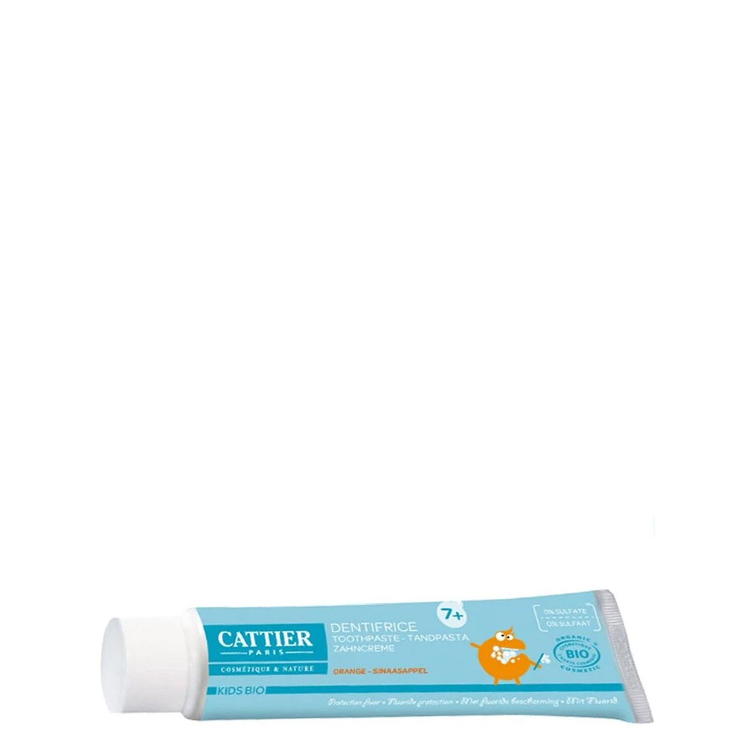Cattier Dentifrice Kids Bio 7 Ans et + Goût Orange 50 ml