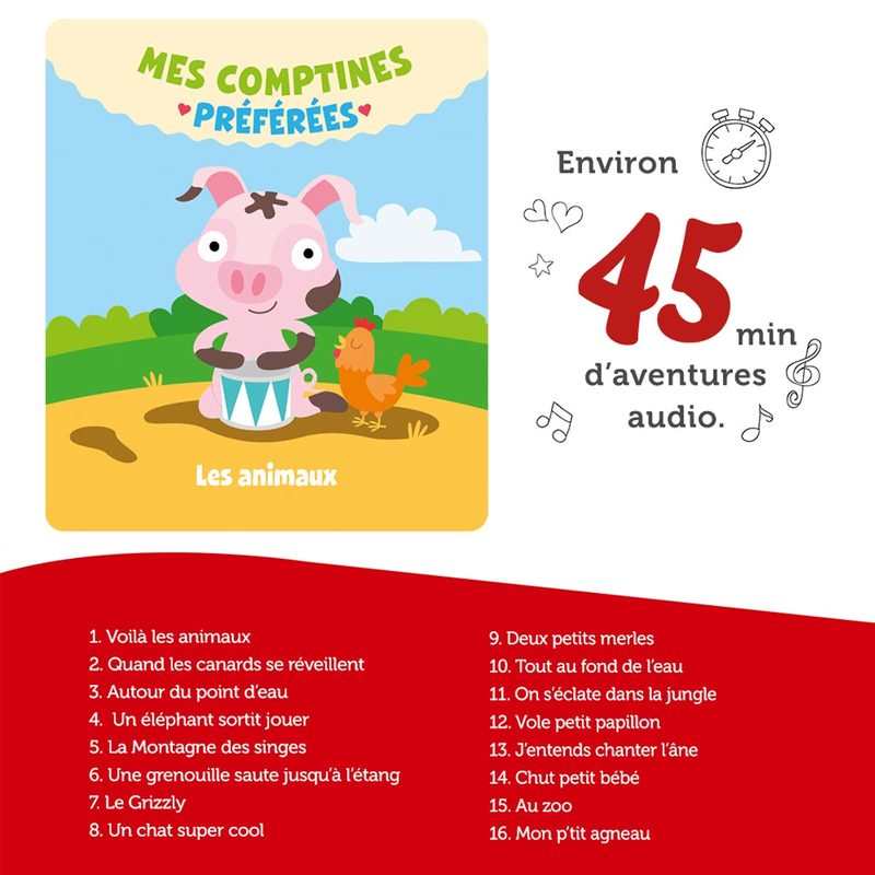 Figurine Tonie Mes comptines préférées les animaux Tonies