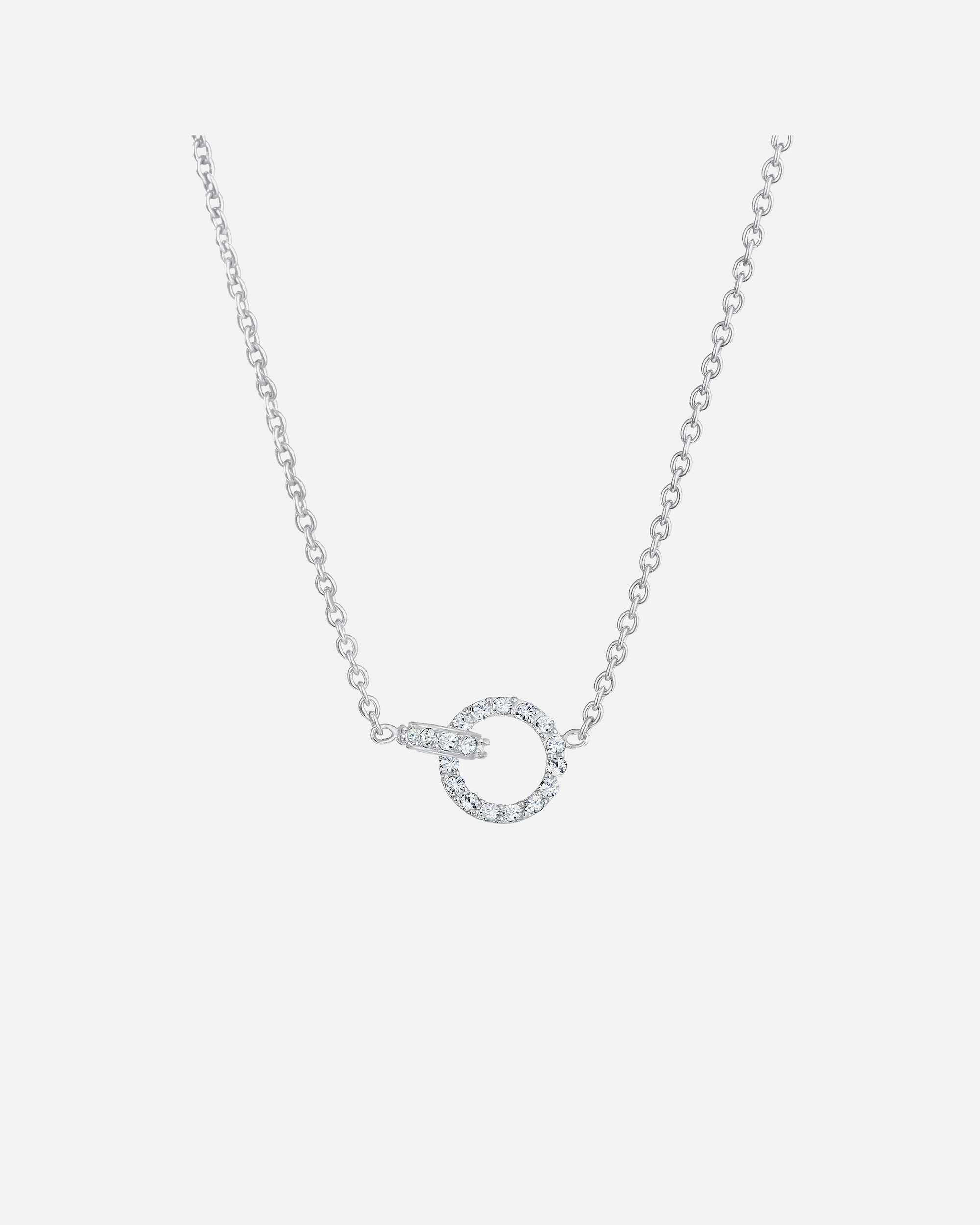 Elli Women's Infinity Connected Rings with Crystals, 925 Silver