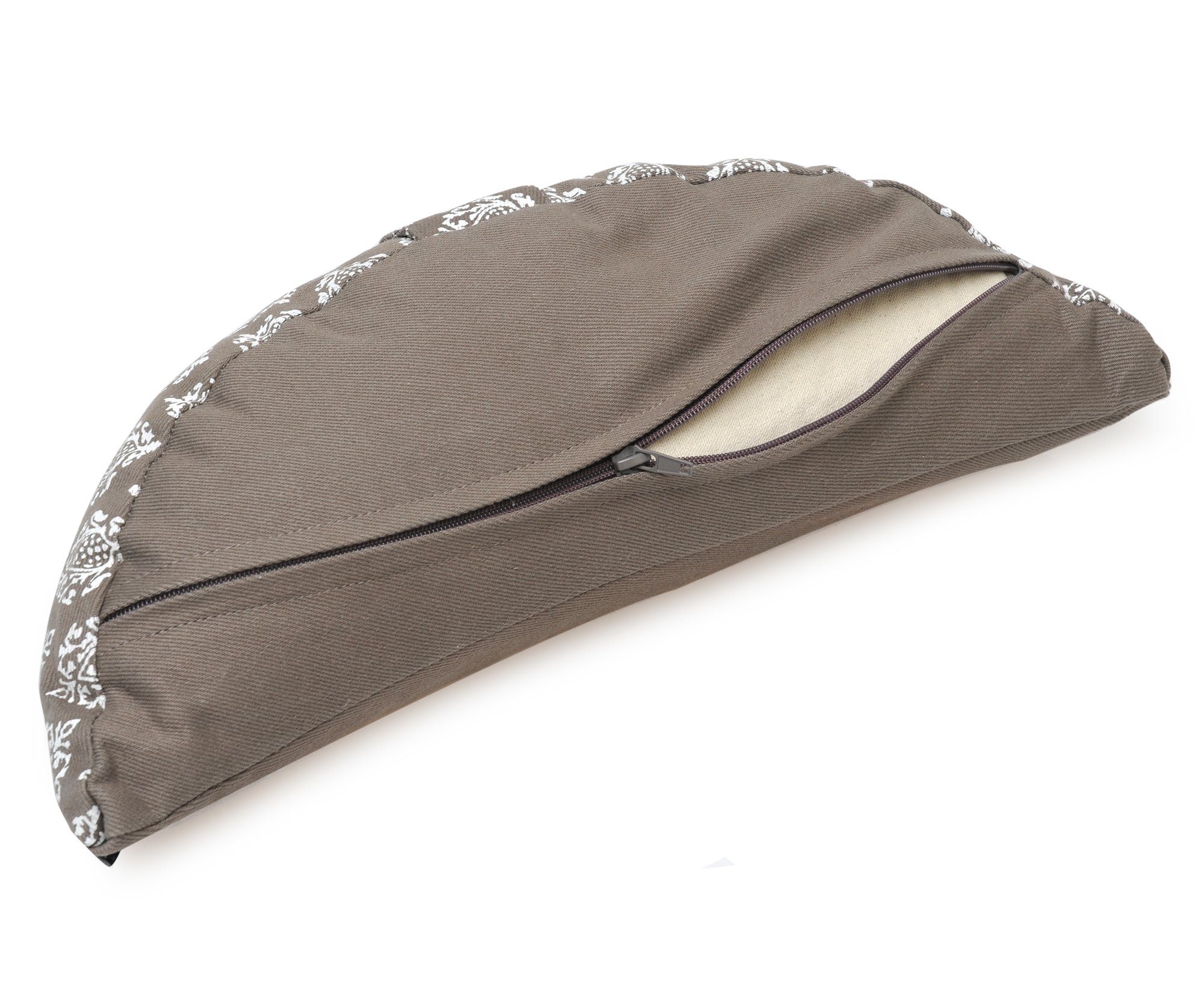 Yogishop Meditationskissen Meditationskissen Vintage Travel Halfmoon