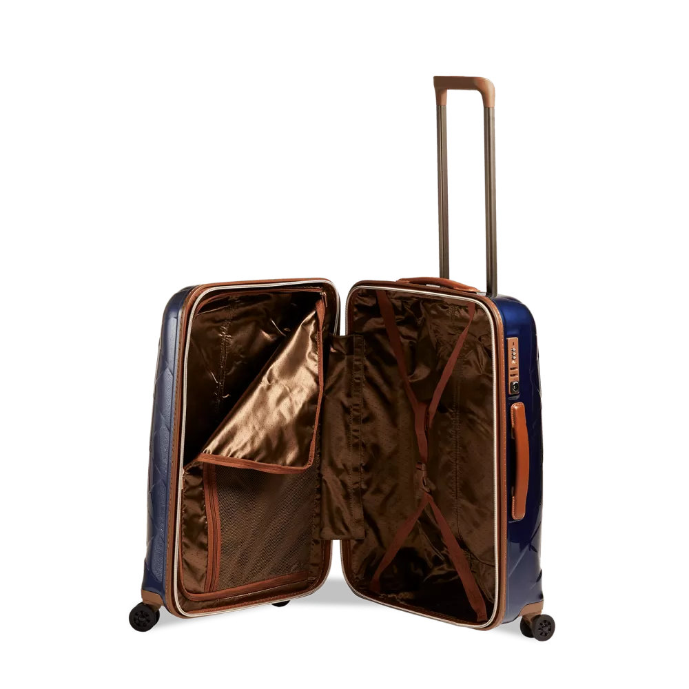 Stratic Leather&More - Hartschalen-Koffer M (bis 66cm) - Blue