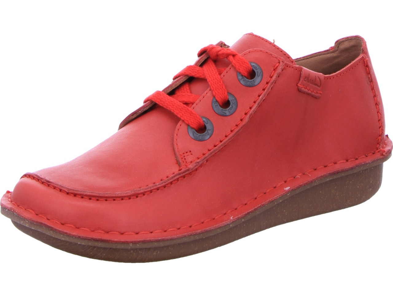 CLARKS Freizeit Schnürer rot Funny Dream