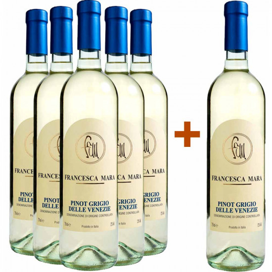 5+1 Paket Pinot Grigio delle Venezie DOC - Francesca Mara