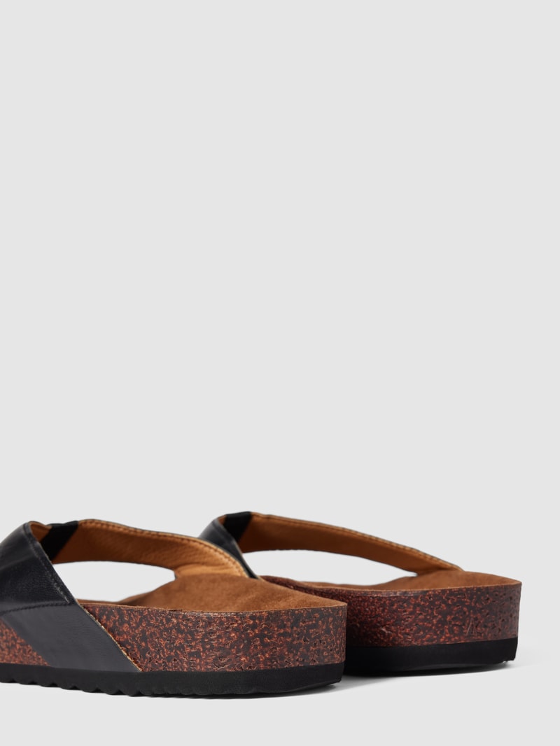 Zehentrenner mit Label-Detail Modell 'FOUNDATION' in schwarz