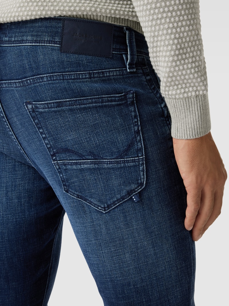 Slim Fit Jeans im 5-Pocket-Design Modell 'GLENN FOX' in jeans