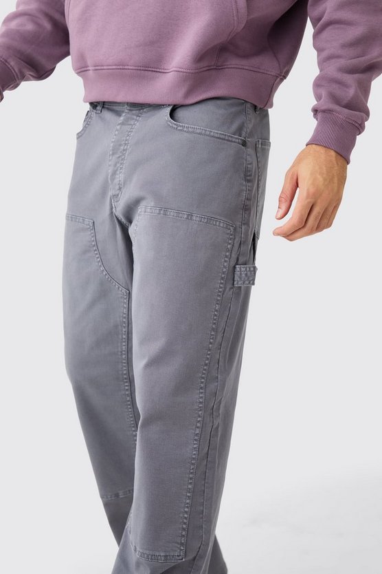 Lockere Hose mit geteiltem Saum
