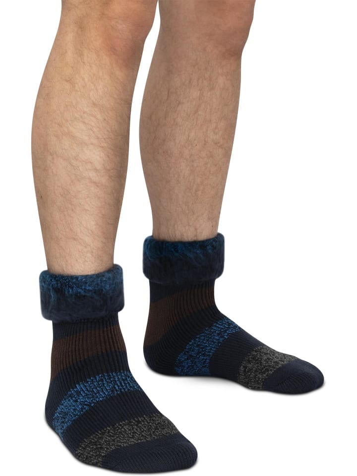 Polar Husky 1 Paar Wintersocken Extrem Hot in Blau-Block gestreift günstig kaufen