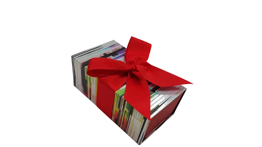 TRUBA Box large mit Schleife GRAFITTI rot