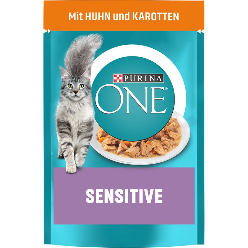 PURINA ONE Sensitive mit Huhn & Karotten zu TOP-Preisen | bitiba