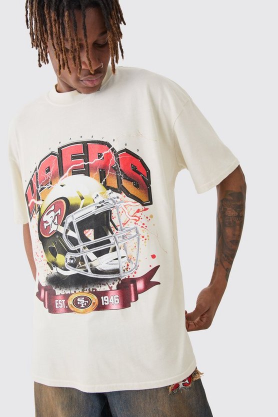 Oversize T-Shirt mit lizenziertem Nfl 49ers Print