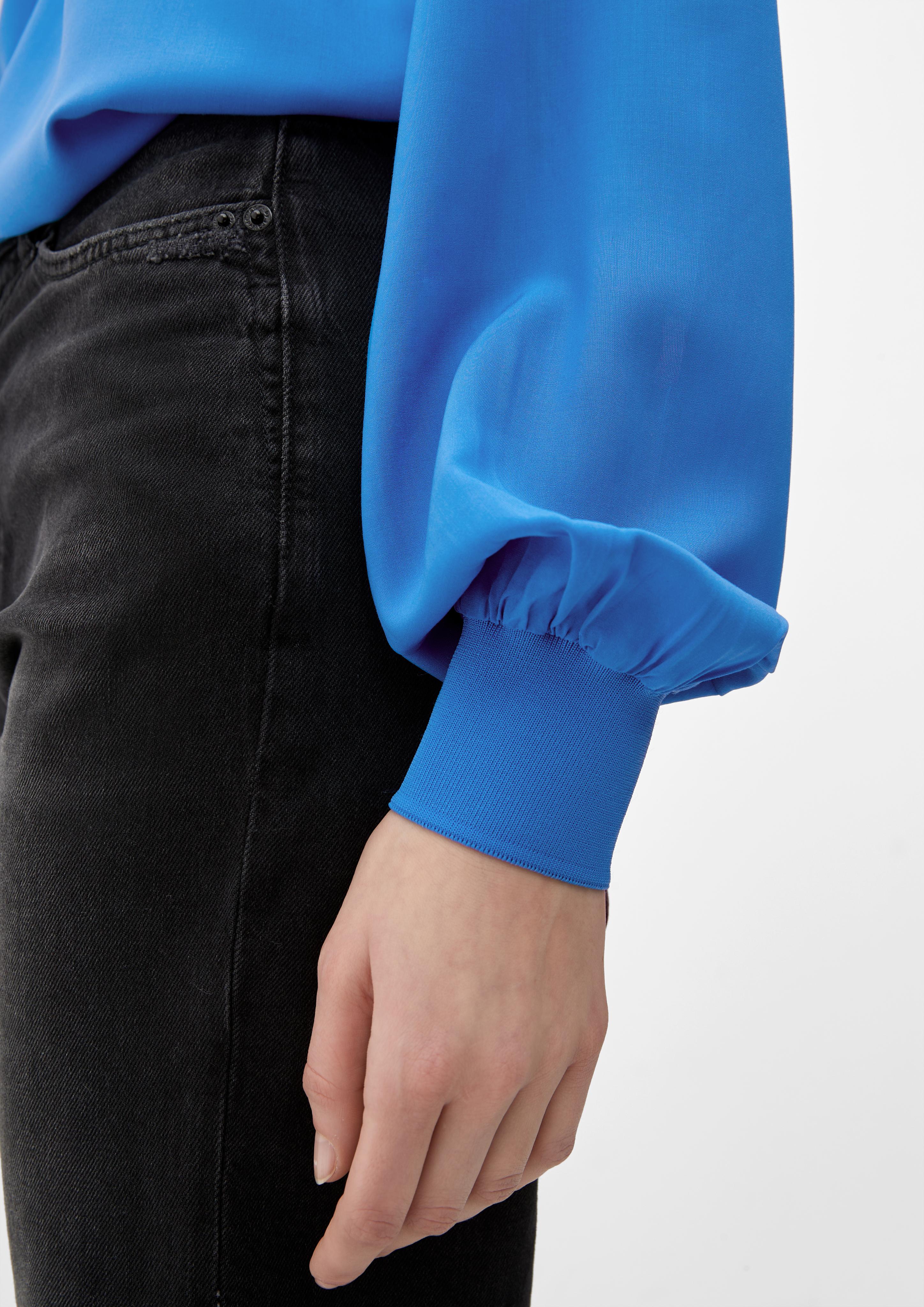 Viskosebluse mit Stehkragen  2126745-5547