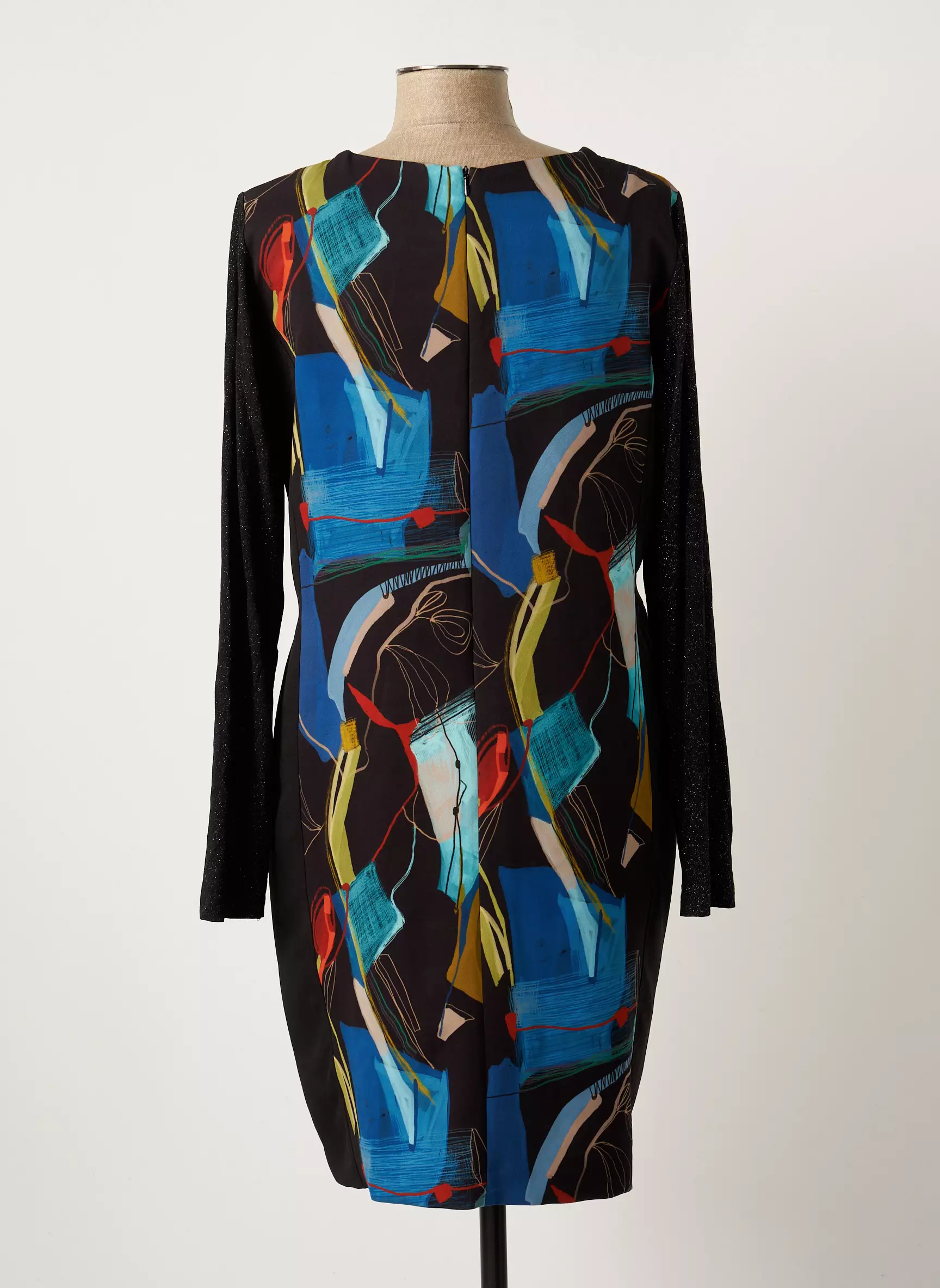Pause Cafe Robes Mi Longues Femme couleur noir
