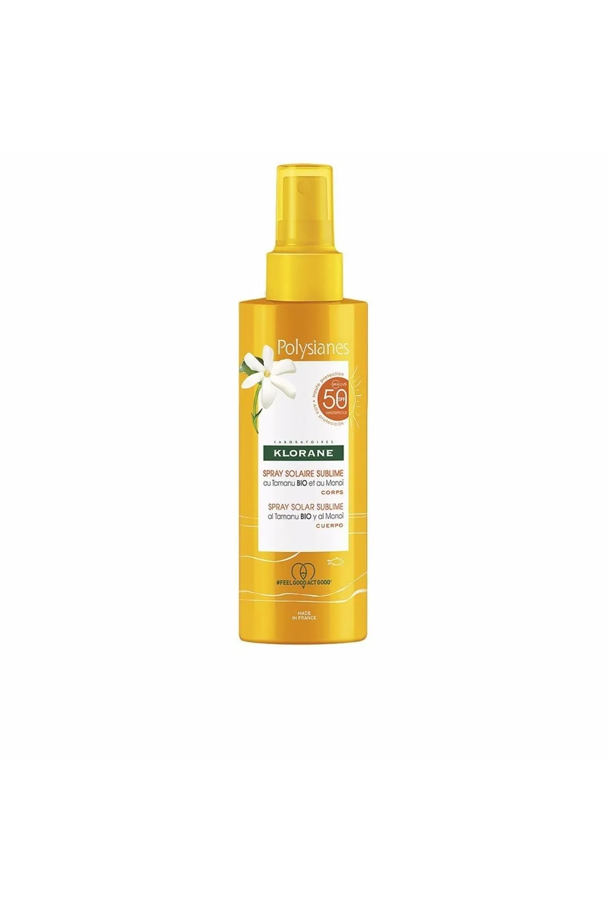 Klorane  Polysianes Monoï Y Tamanu Bio Spray Solar Corporal Spf50 Klorane 200 ml