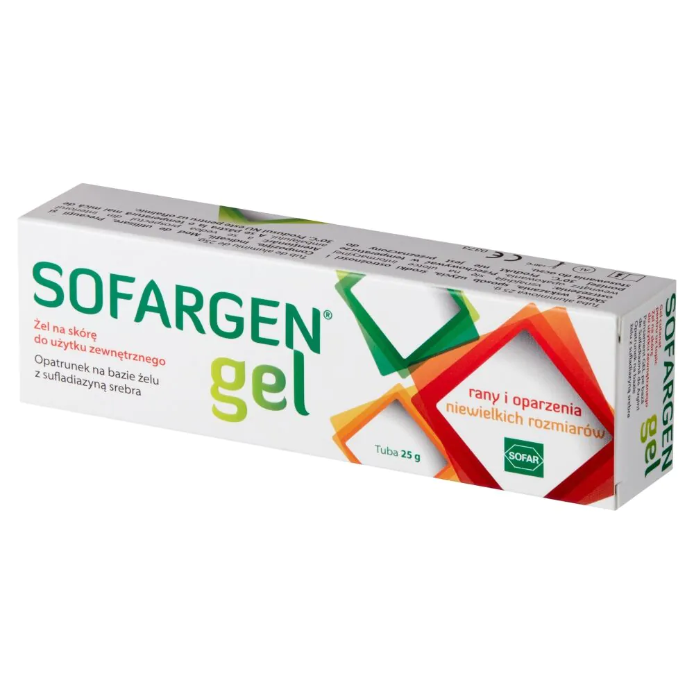 Sofargen gelis, sidabro sulfadiazino pagrindu pagamintas tvarstis