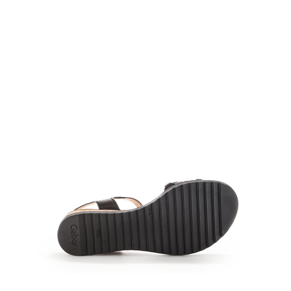 Gabor comfort Keilsandalette schwarz
