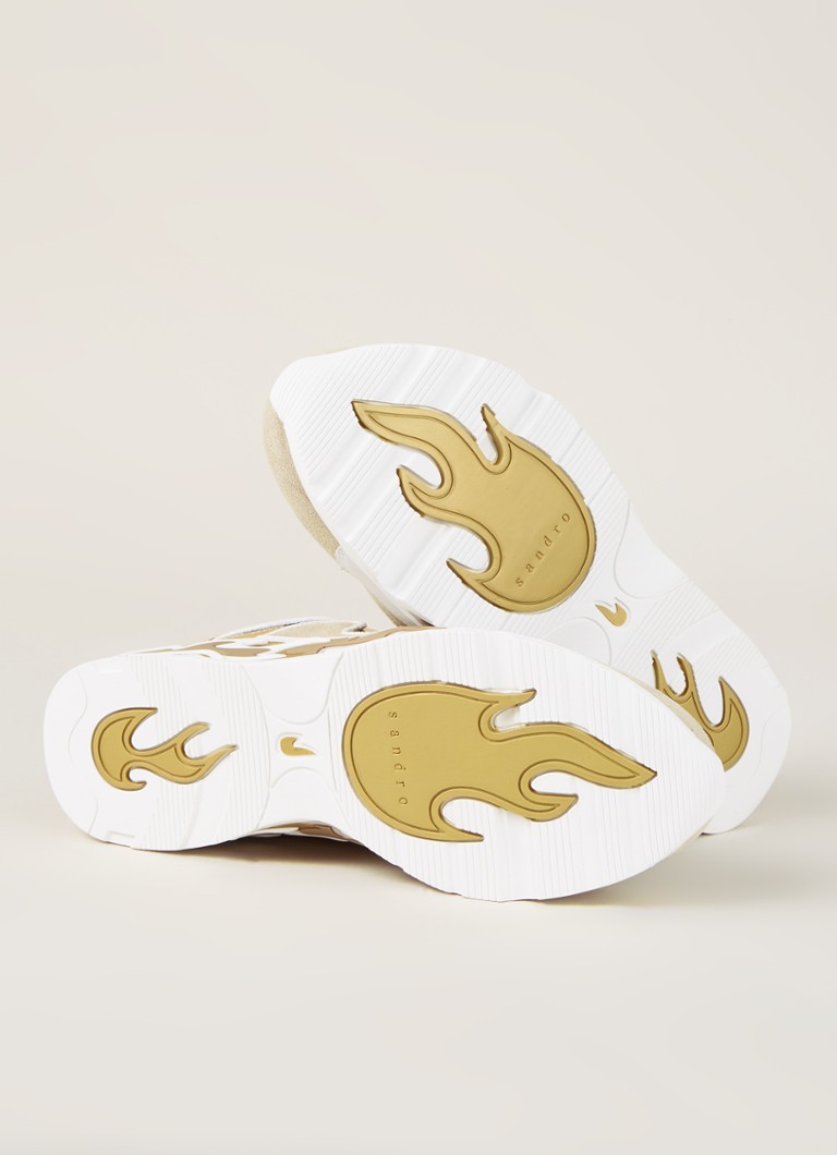 Sandro  Flame sneaker met suède details