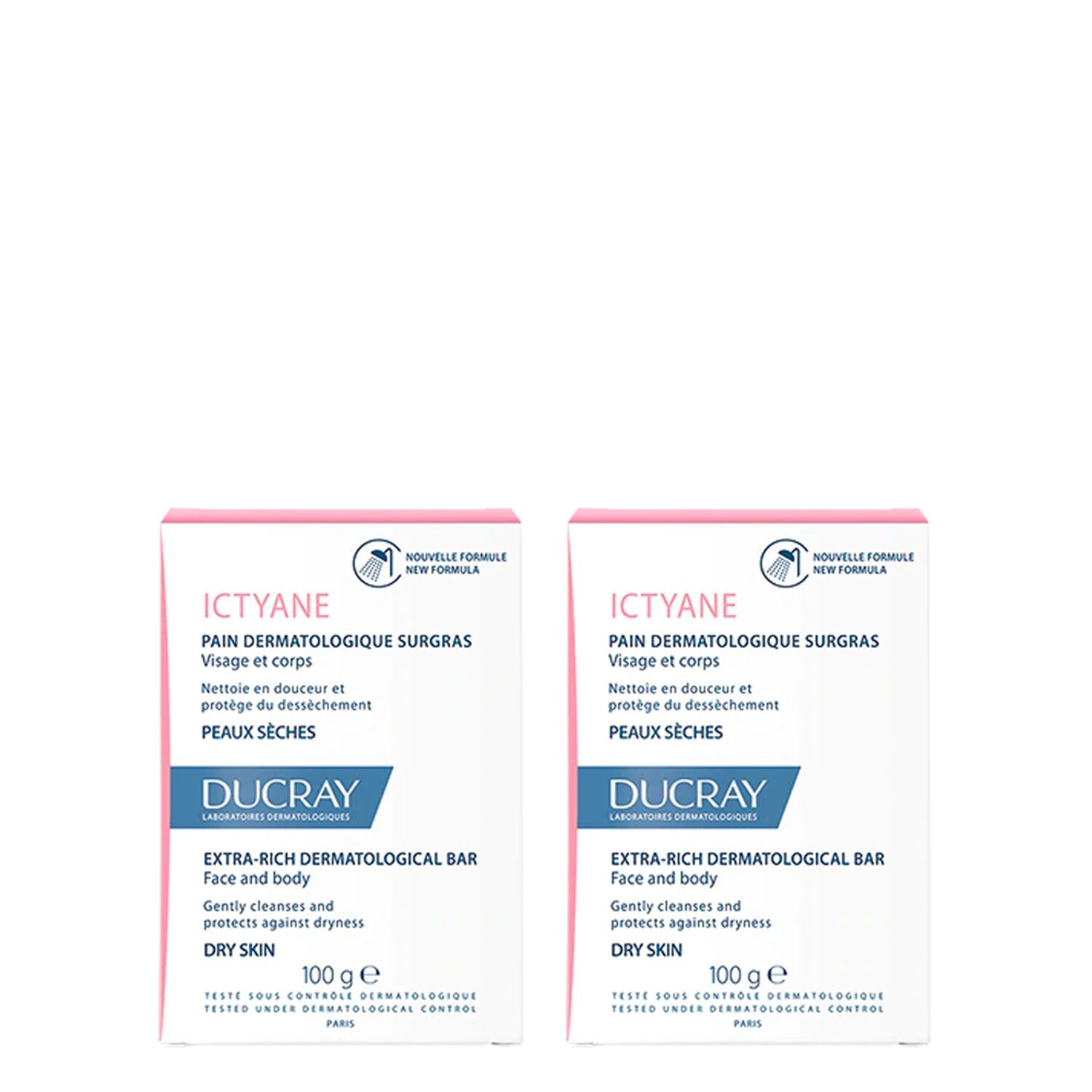 Ducray Ictyane Pain Dermatologique Surgras 2 x 100 g