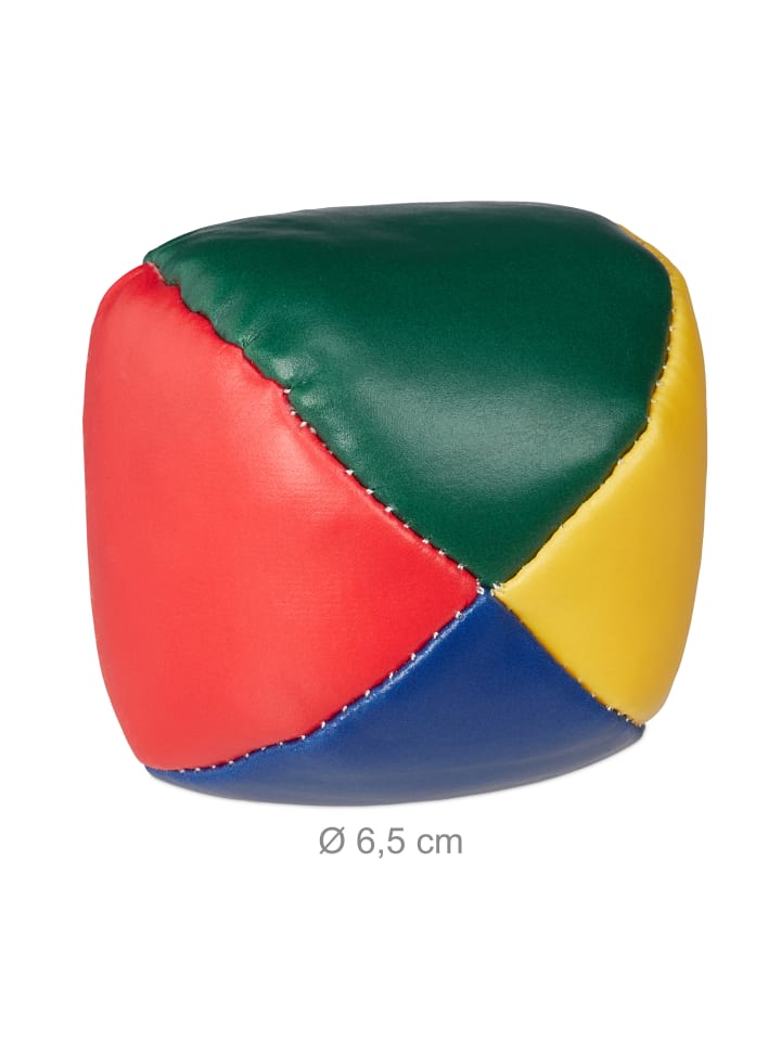 relaxdays 5x Jonglierbälle in Bunt - Ø 6,5 cm günstig kaufen onesize
