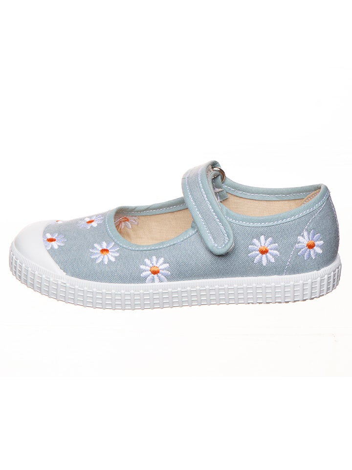 kmins Spangenballerinas in Hellblau günstig kaufen