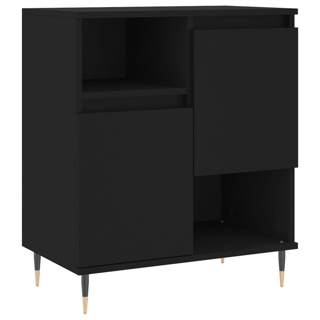 vidaXL Sideboard Sideboard Schwarz 60x35x70 cm Holzwerkstoff (1 St)