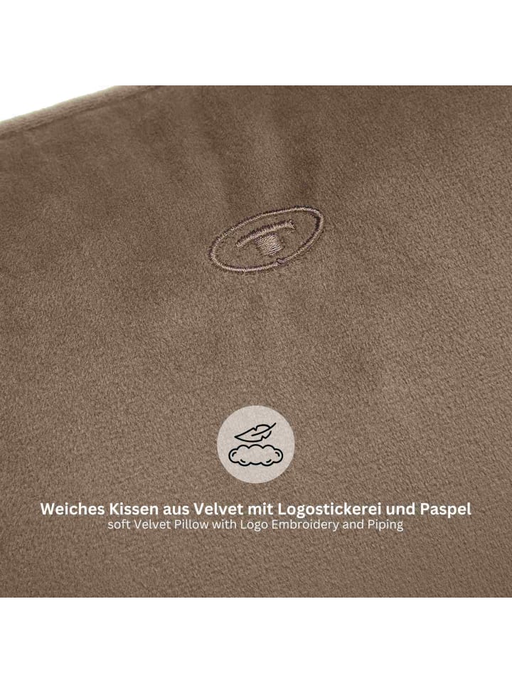 Tom Tailor TT Kissenhülle 2er Set VelvetSignature 45 x 45 cm in Braun günstig kaufen 45 x 45 cm