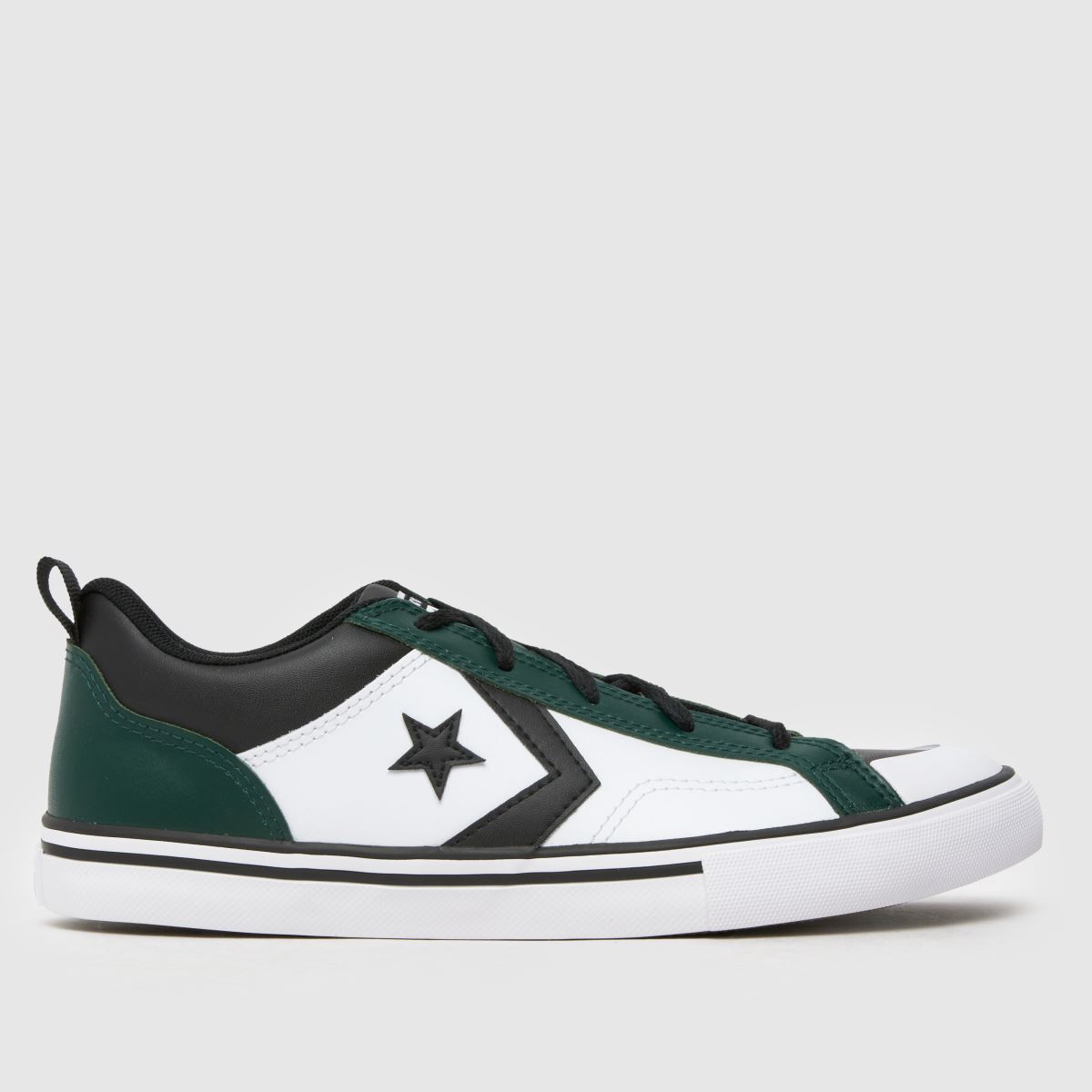 Converse vita & gröna Pro Blaze Low Pojkar Ungdomsskor
