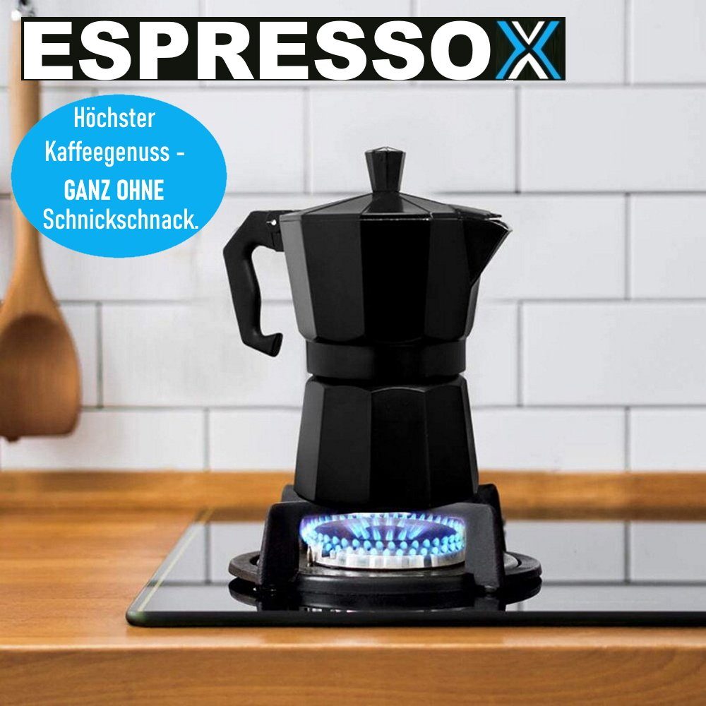 MAVURA Espressokocher ESPRESSOX Espresso Kocher Kaffeekocher Mokka Maker Espressobereiter, Kaffeebereiter Espressokanne Mokkakocher Espressomaschine 3 Tassen