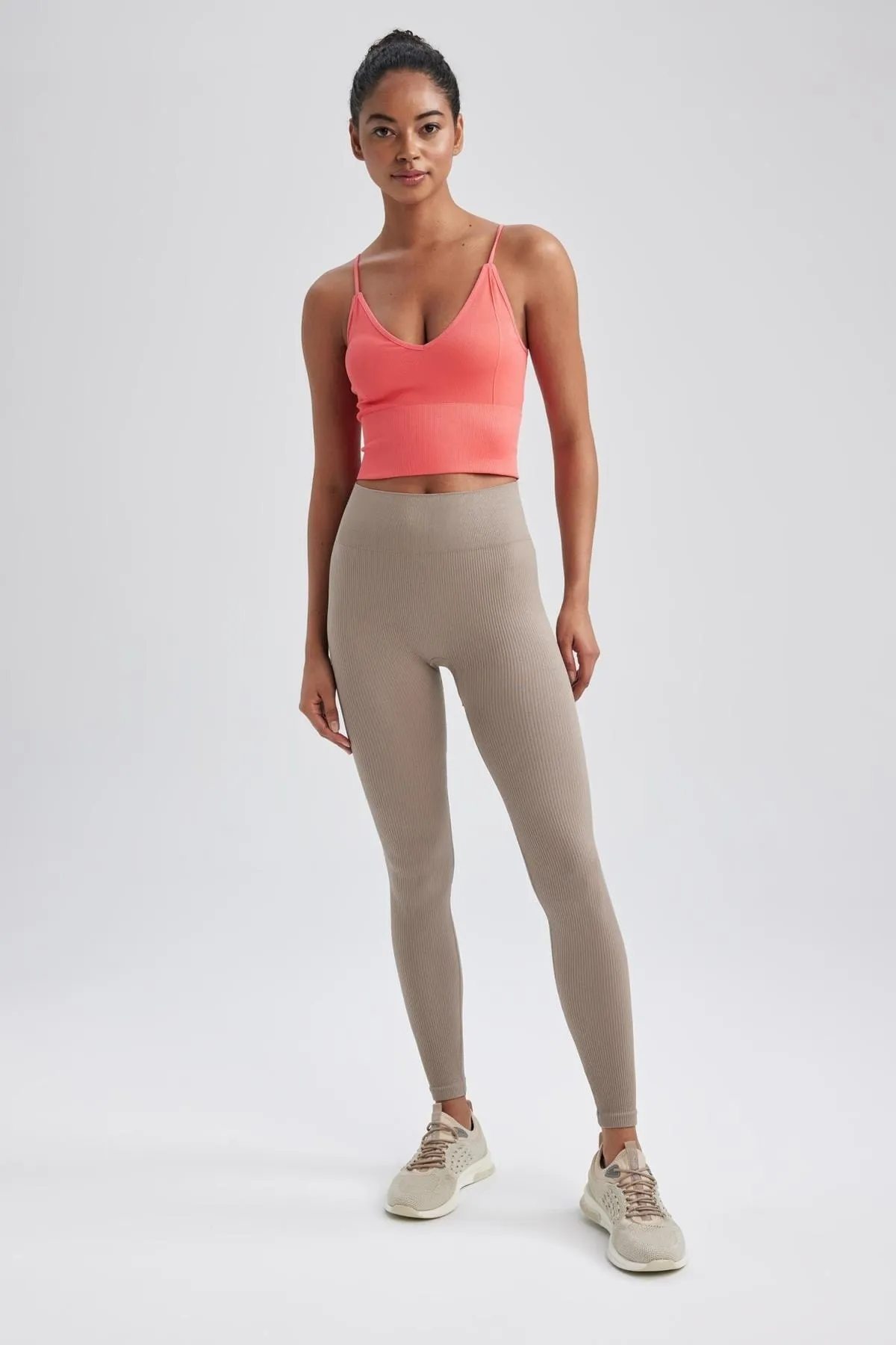 DeFacto  Fit Seamless V-Neck Seamless Athlete A7124ax23hs