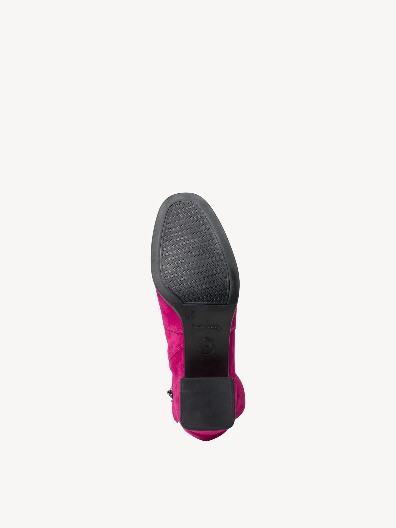 Bottine en cuir - rose fuchsia