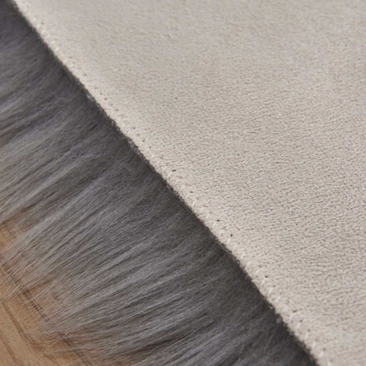 Fellteppich Fellteppich Kunstfell Teppiche, meeteu, fellförmig, weich, Geruchlos, Uni-Farben, Wohnzimmer, Schlafzimmer
