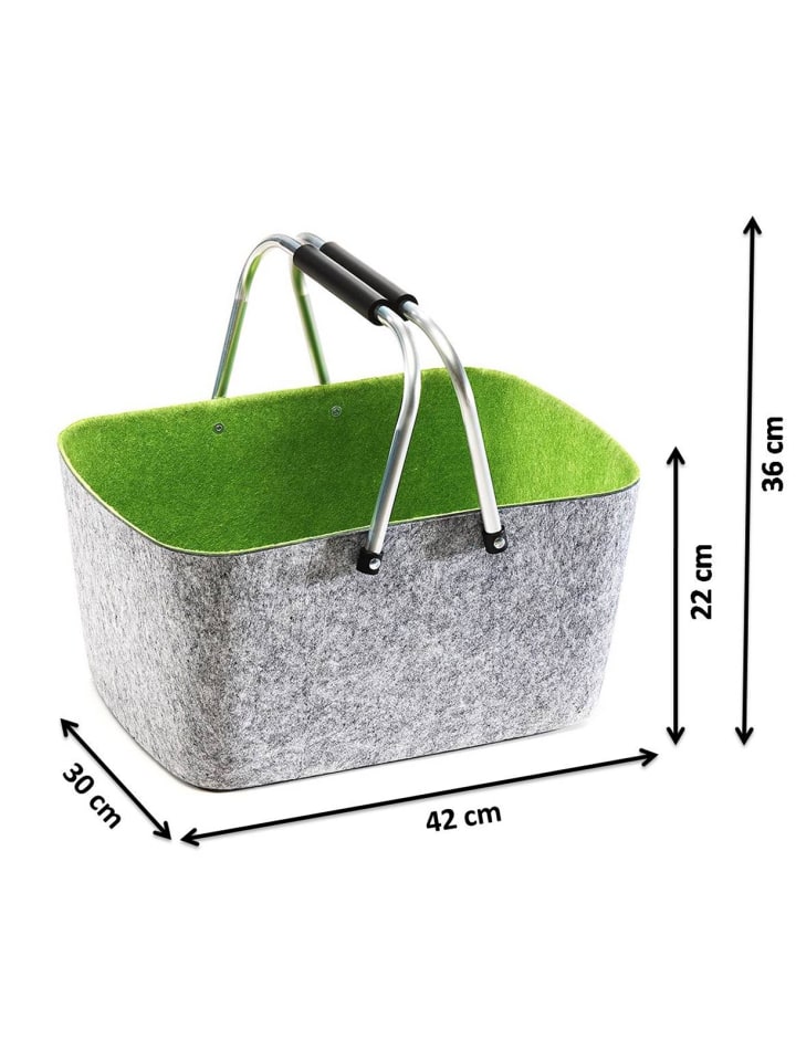 kobolo Einkaufskorb FOLDGREEN42 in Grün günstig kaufen onesize