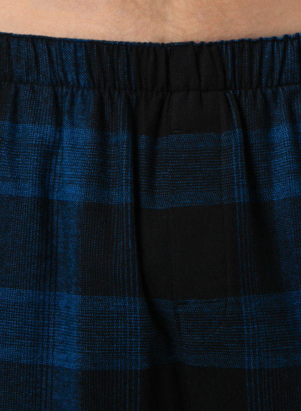 Calvin Klein Underwear, Pyjama, Jersey, schwarz-royal kariert