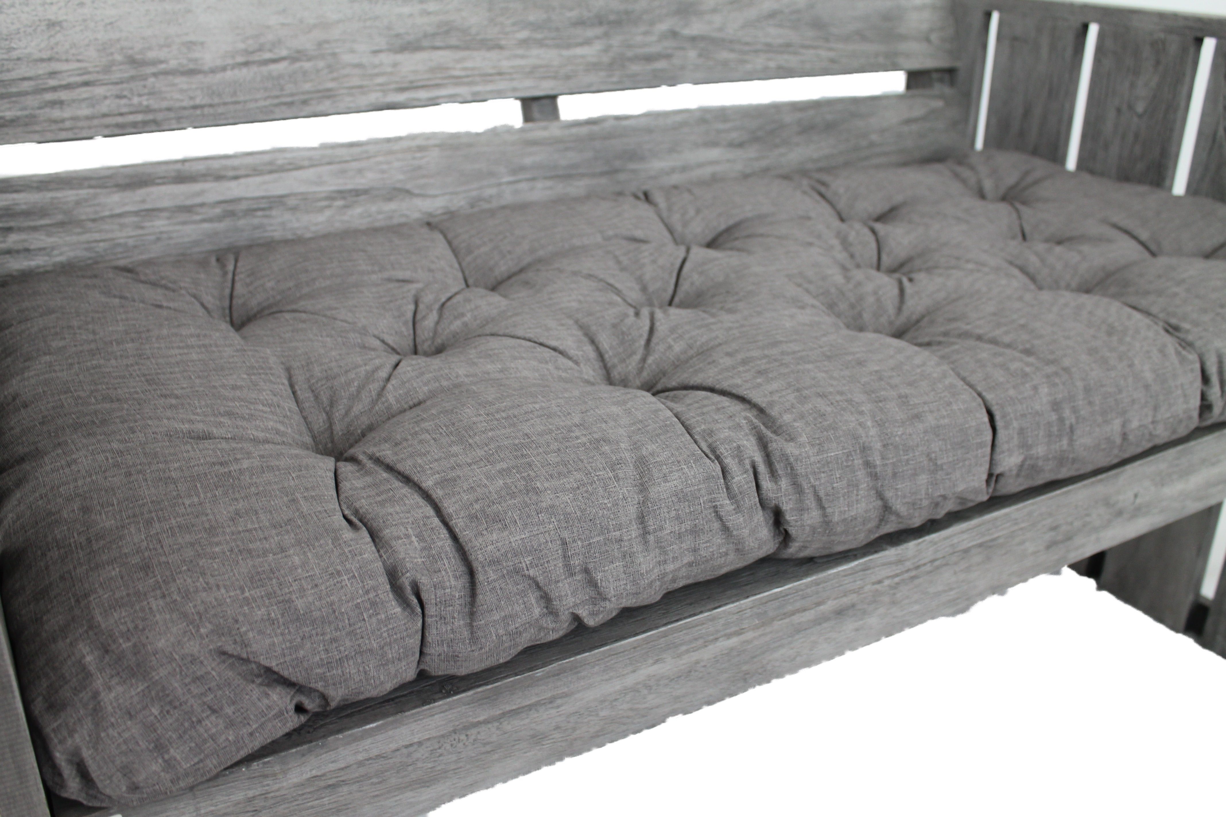 Home Feeling Sitzkissen Loungekissen 2er Bank, ca. 113x55x10cm, für den Outdoorbereich