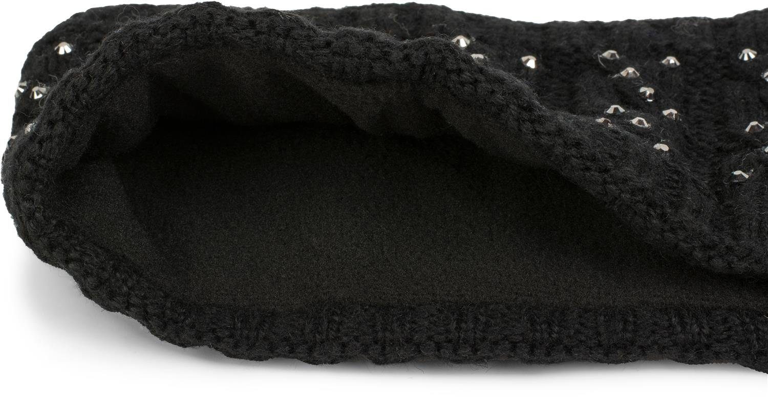 styleBREAKER Stirnband (1-St) Stirnband mit Zopfmuster & Strass