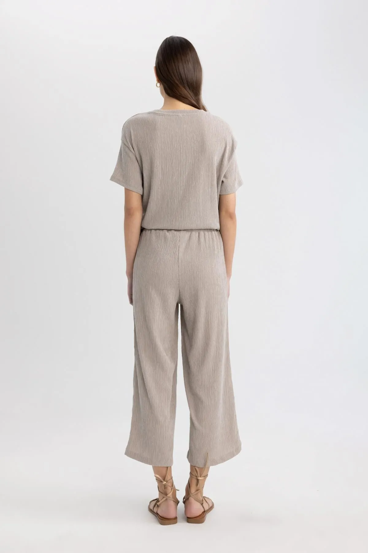 DeFacto  Weites Bein, normale Taille, gerades Bein, Midi-Wickelhose C4329AX24SP
