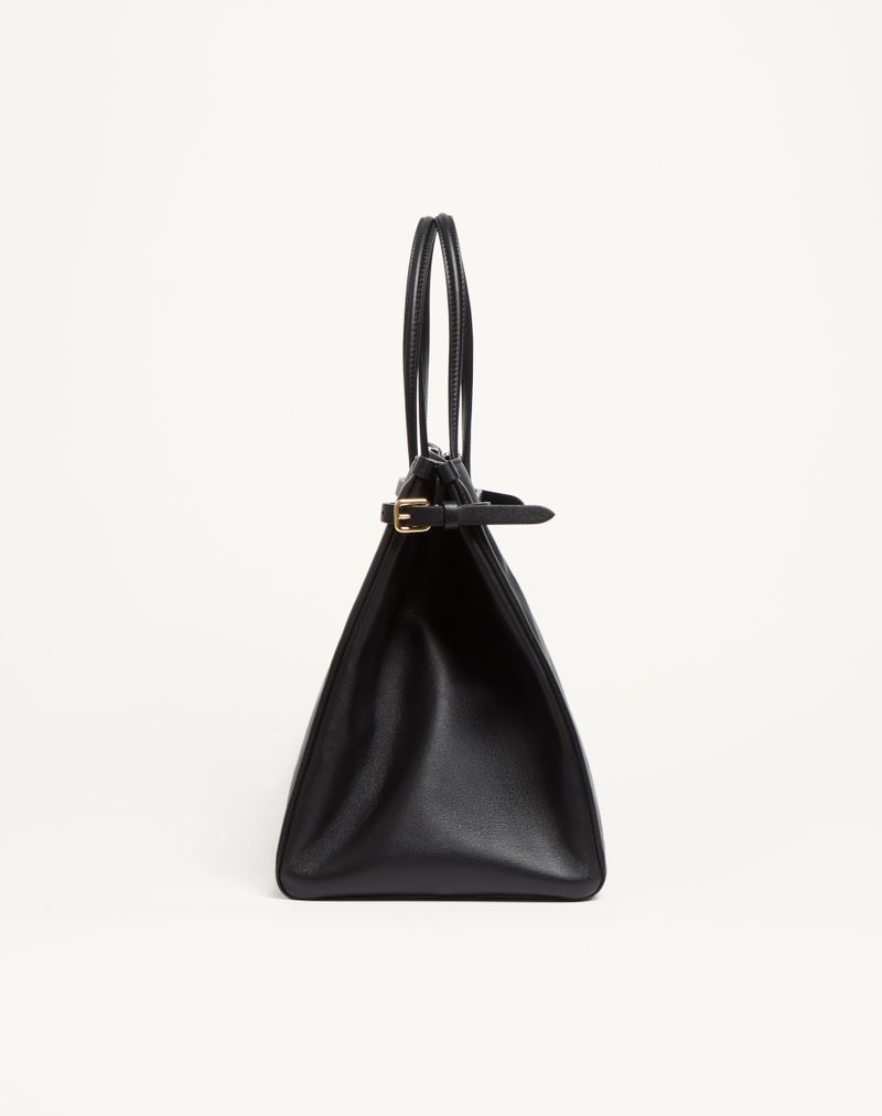 Bolsa de compras Valentino Garavani Antibes média em couro de bezerro